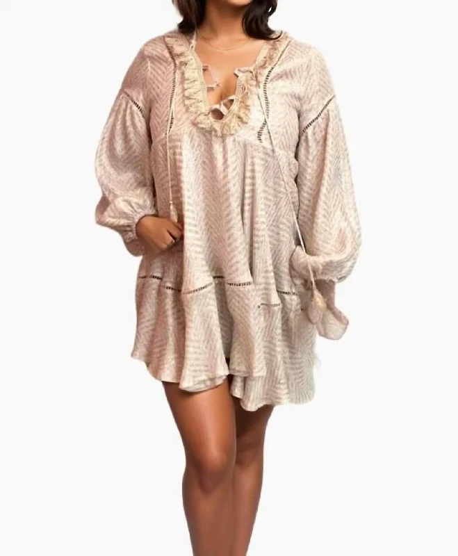 Stock Up and Save Linen Kaftan In Gold