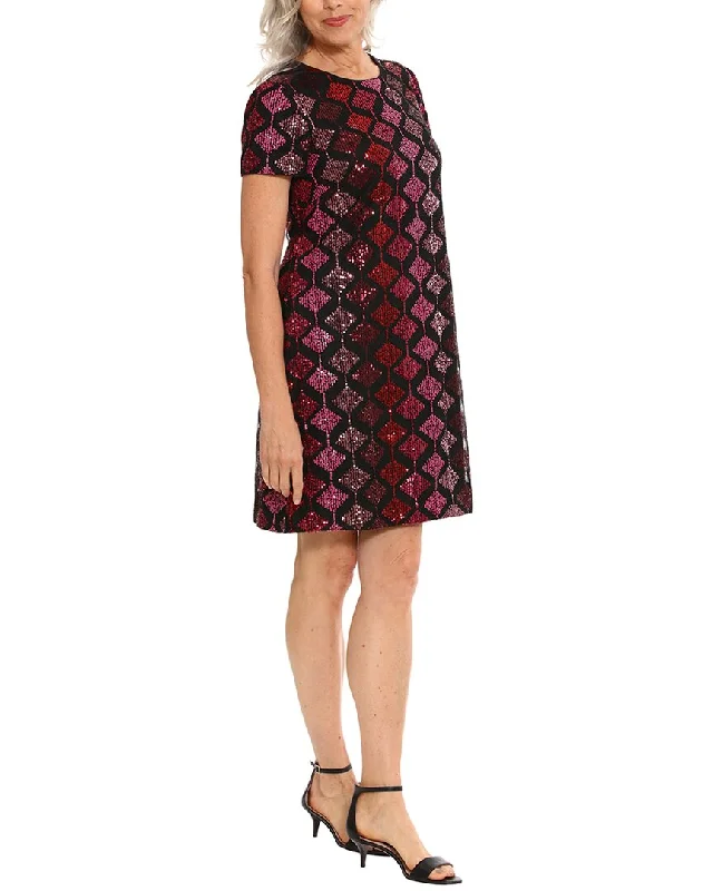 Deal Dash London Times Sequined T-Shirt Dress