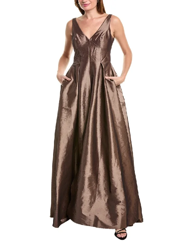 Factory Direct Sale Rene Ruiz Pleated Gown