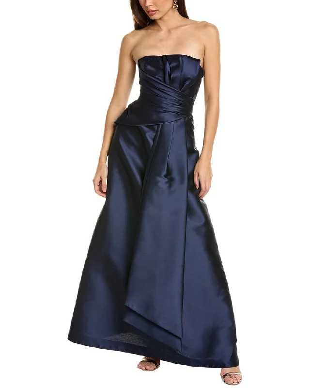 Sale Event Alberta Ferretti Silk-Blend A-Line Gown
