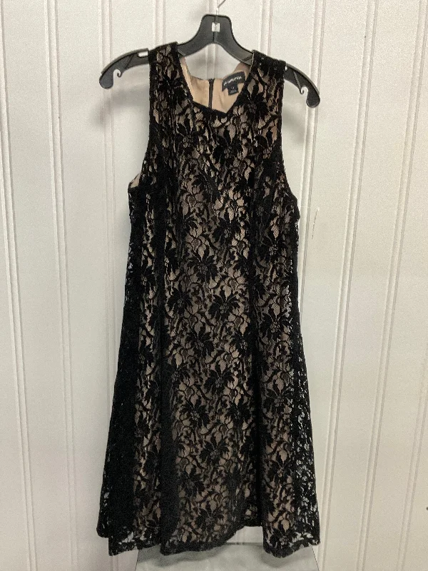 Final Sale Dress Party Midi By Liz Claiborne In Black & Cream, Size: 14