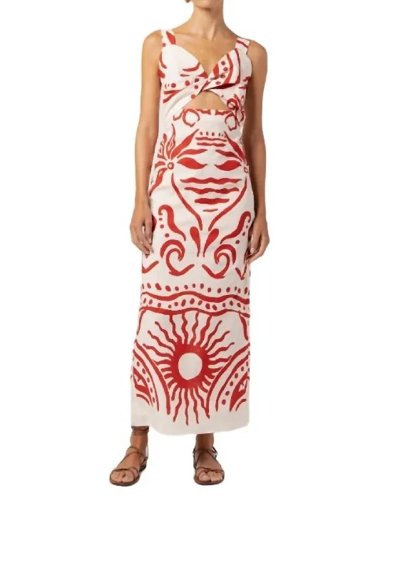 Last Chance Lizzie Dress In Paradiso Blanco
