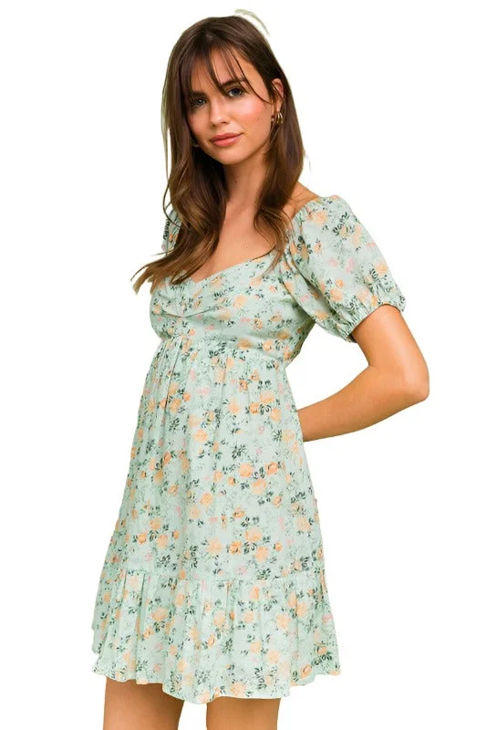 Special Savings Short Sleeve Tiered Dress