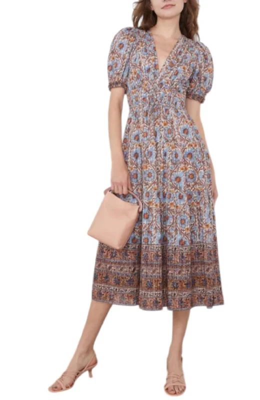 Hurry In Ilana Dress In Caspia