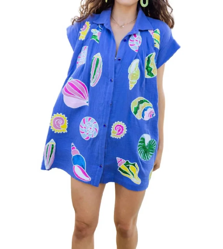 Today’s Special Gauze Colorblock Shell Dress In Purple