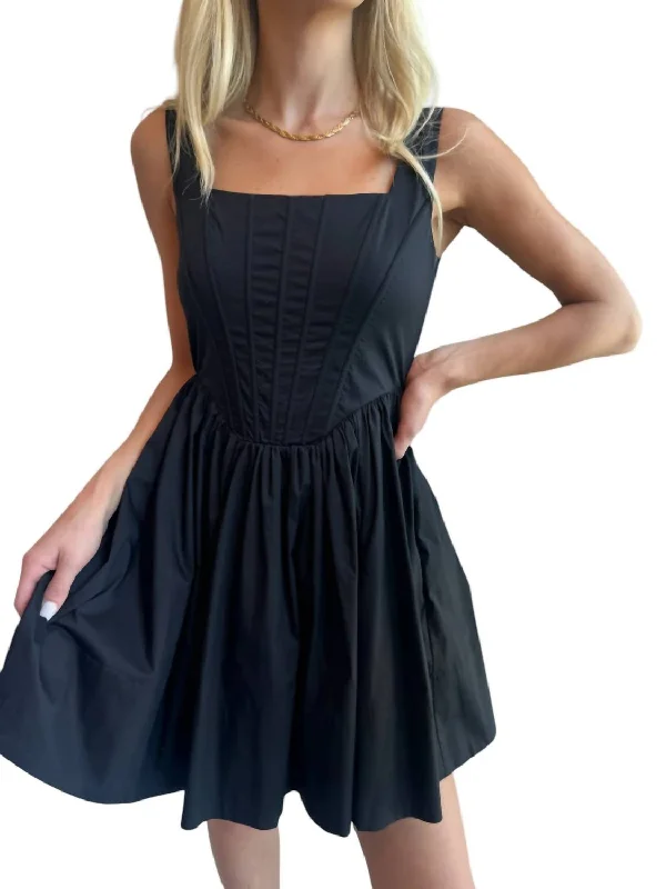 Closeout Kya Mini Dress In Black