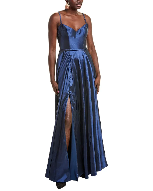 Limited Availability Rene Ruiz Spaghetti Strap Gown