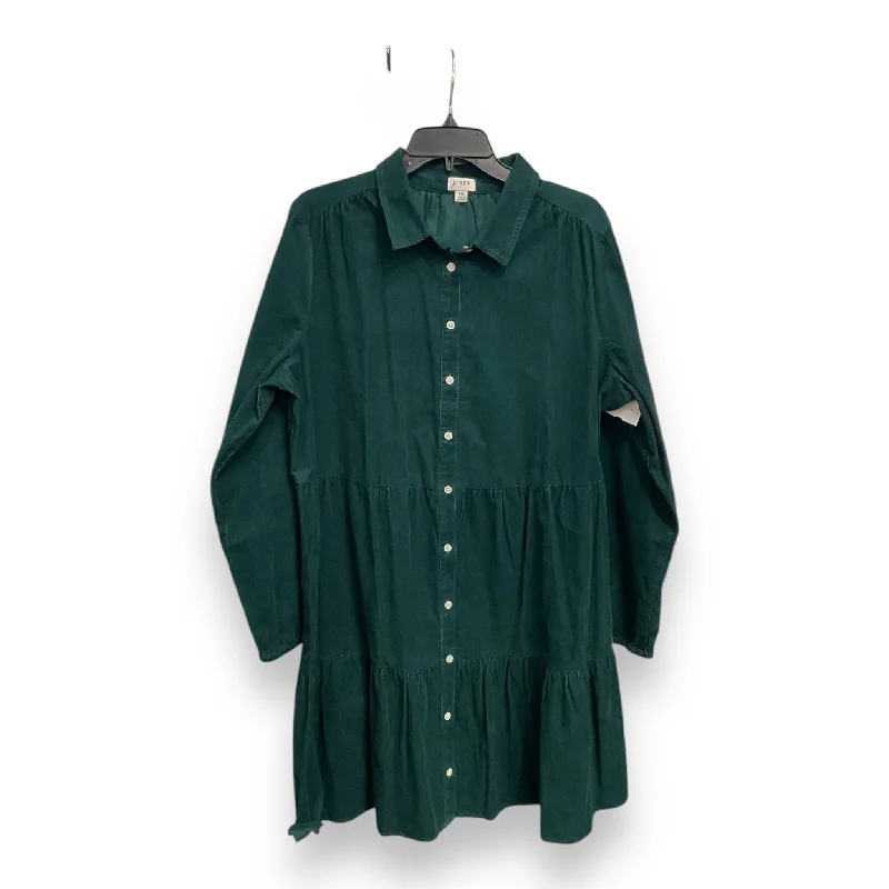 Super Deal Dress Casual Midi By J. Crew In Green, Size: 16