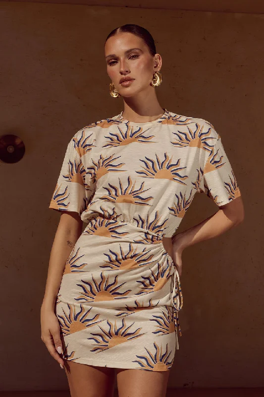 Epic Deals BRIZZIE MINI DRESS - SOLA PRINT