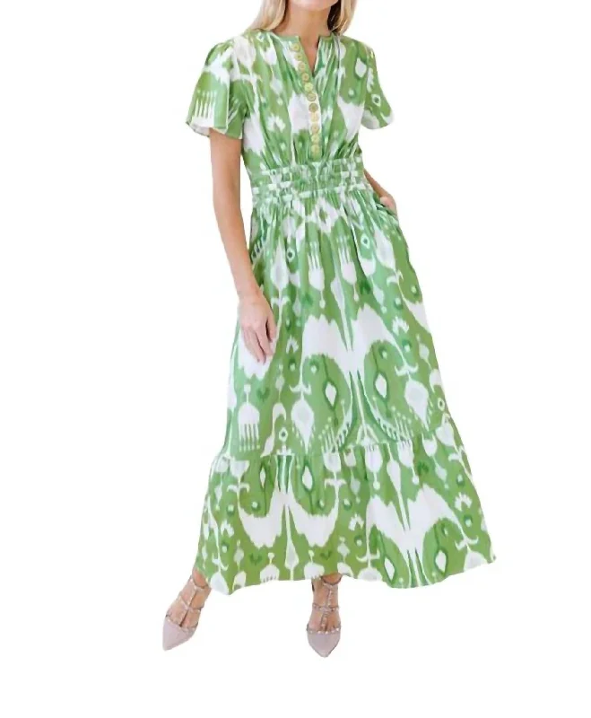 Midnight Sale Eloise Dress In Apple Ikat
