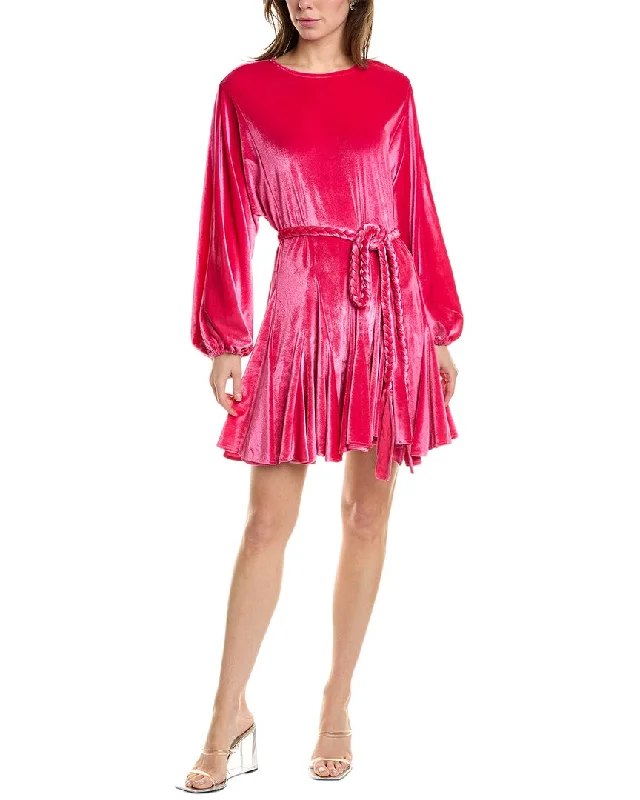 Price Blitz Beulah Velour Mini Dress