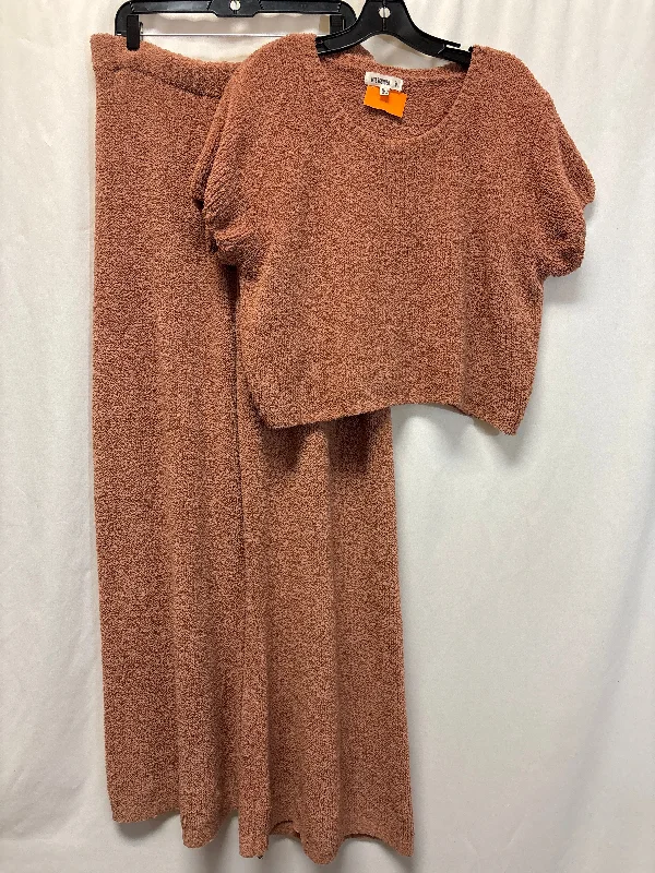 Year-End Sale Pants Set 2pc By Missguided In Brown, Size: L