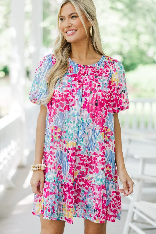 Limited Time Offer Find You Well Blue Floral Dress