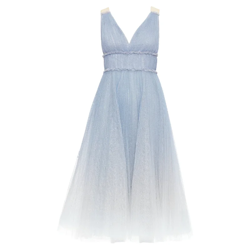Lowest Prices Marchesa Notte Ombre Ruched Waist Tulle Dress