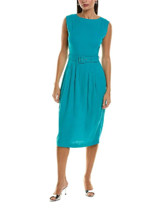 Seasonal Clearance Alberta Ferretti Belted Midi Dress