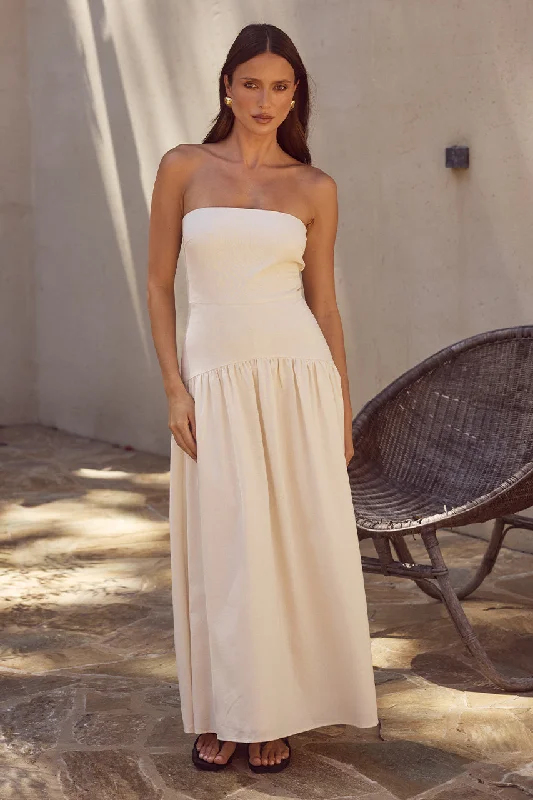 One-DAY Sale DANICA MIDI DRESS - LATTE
