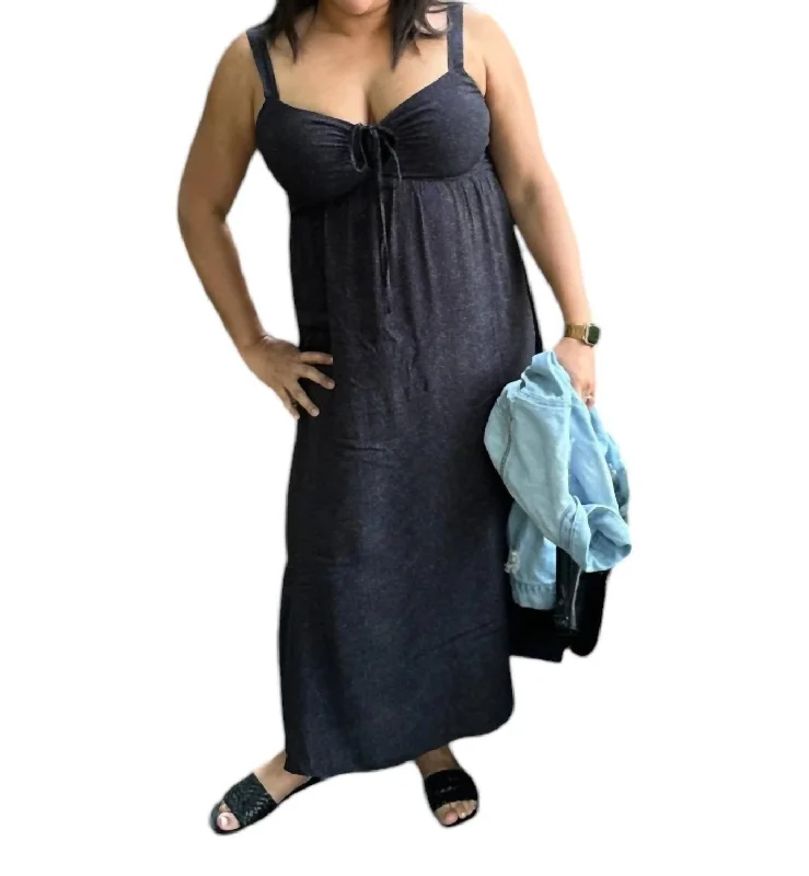 Sneak Peek Sale Shale Mini Dot Tank Midi Dress In Black