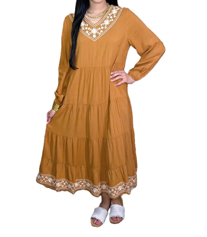 Friends and Family Sale Deb Dress In Mustard