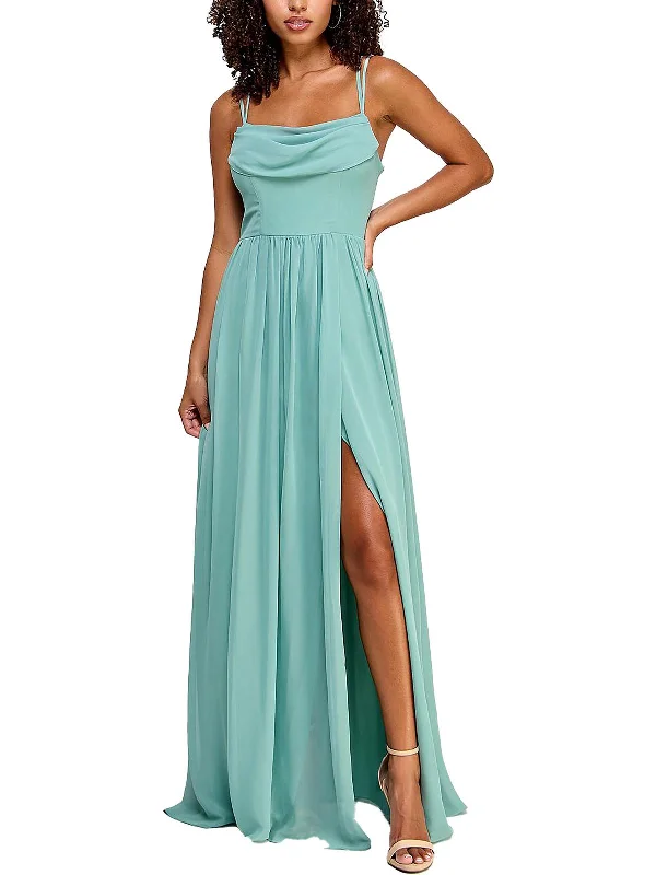 Warehouse Sale Juniors Womens Formal Spaghetti Straps Evening Dress