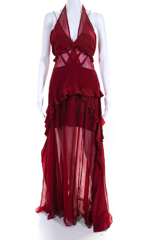 Bonus Savings Prabal Gurung Halter Slip Maxi Gown