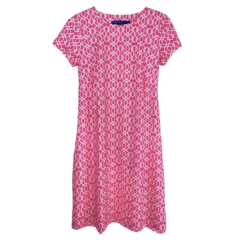 Today’s Special Women Key West Dress In Imperial Trellis Pink And White