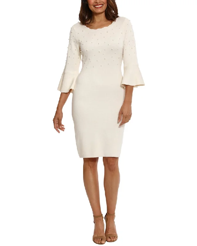 Flash Deals London Times 3/4 Sleeve Mini Dress