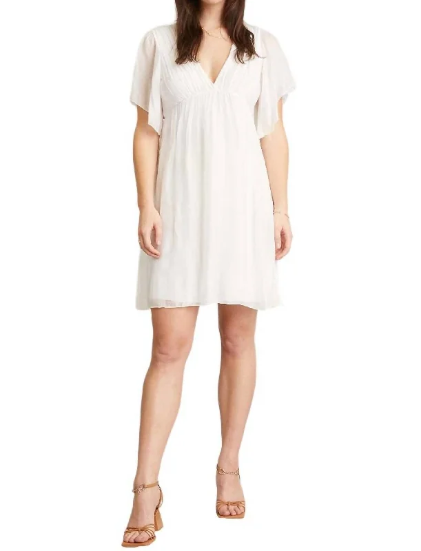 Price Reduction Aquarius Silk Dress In White