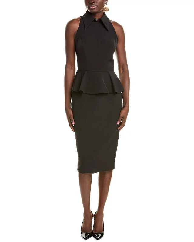 Extra Savings Rene Ruiz Halter Peplum Cocktail Dress