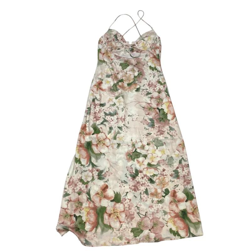 Price Cut Dress Party Midi By Acoa In Pink, Size: S