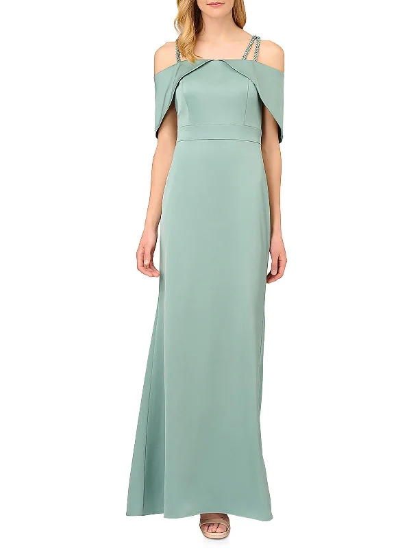 Unmissable Offer Womens Satin Embellished Evening Dress