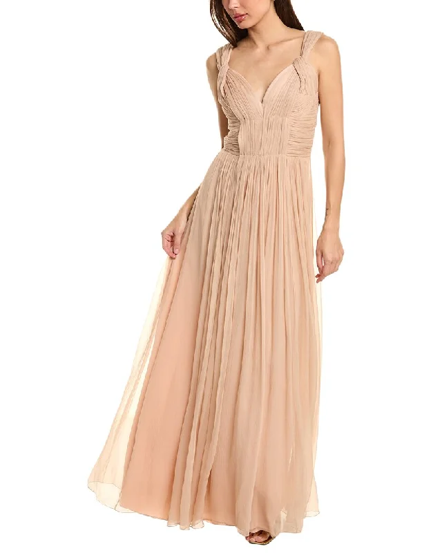 Special Price Alberta Ferretti Silk Chiffon Gown