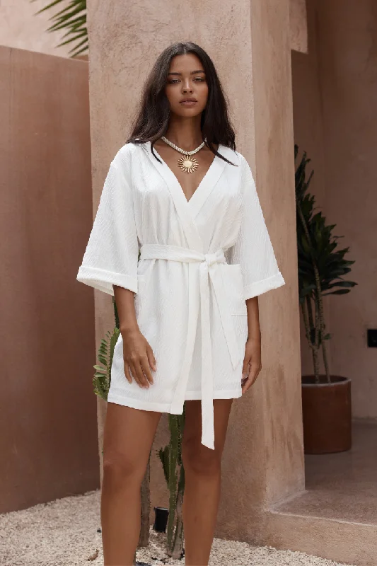 Savings Galore UTOPIA MINI DRESS - WHITE