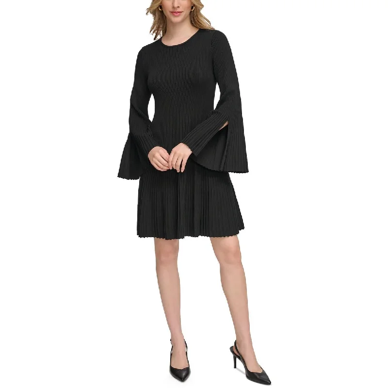 New Markdowns Womens Sweater Fit & Flare Sweaterdress