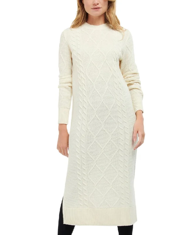 Shop and Save Barbour Burne Wool-Blend Midi Dress