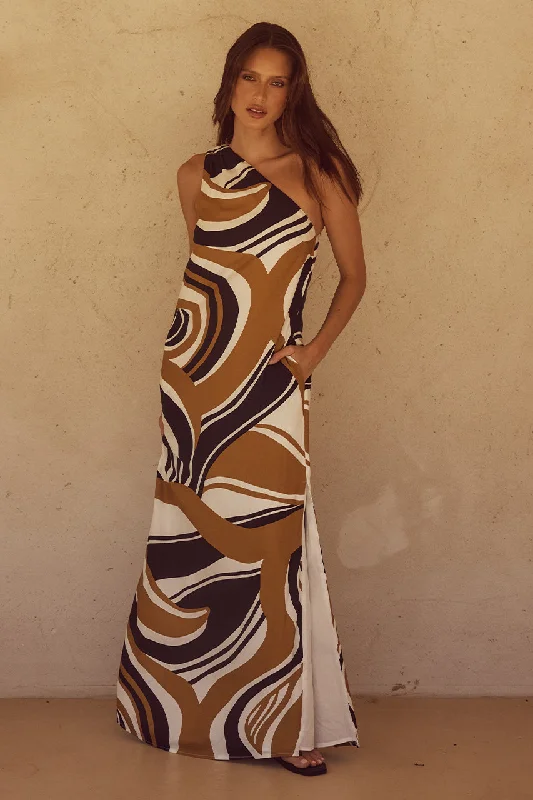 Exclusive Offers KATIKA MAXI DRESS - PANTINA CARAMEL