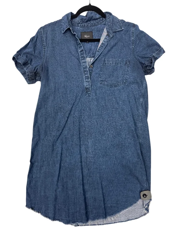 Time-Limited Offer Dress Casual Short By Rails In Blue Denim, Size: 8