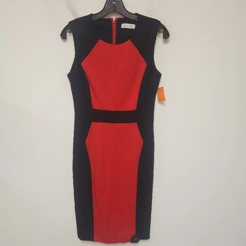 Today’s Deal Dress Casual Short By Calvin Klein In Black & Red, Size: Xs