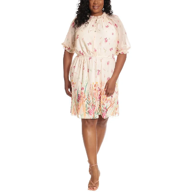 The Best Prices Plus Womens Printed Knee Shift Dress