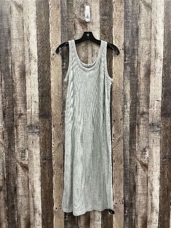 Hot Deal Dress Casual Midi By A New Day In Grey, Size: S