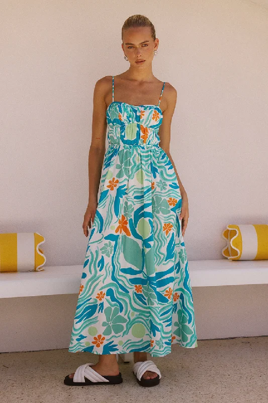 Year-End Sale MONTERO MIDI DRESS - MONTERO PRINT