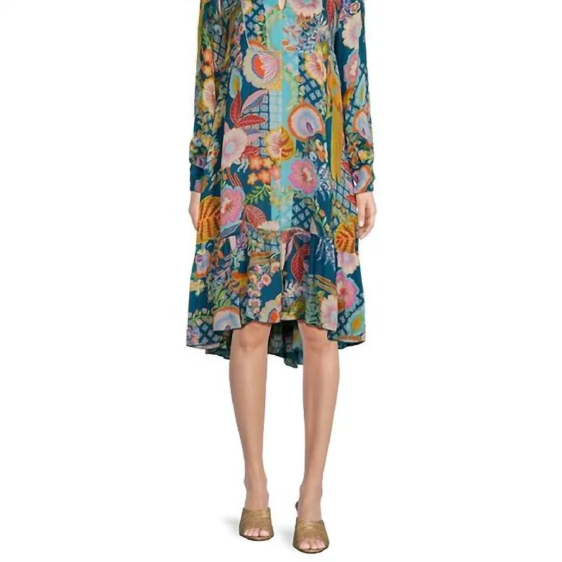 Buy More, Save More Wild Imana Dress In Blue Multi