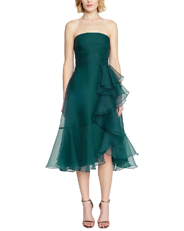 Exclusive Online Offer Theia Rachel Strapless Draped Dress