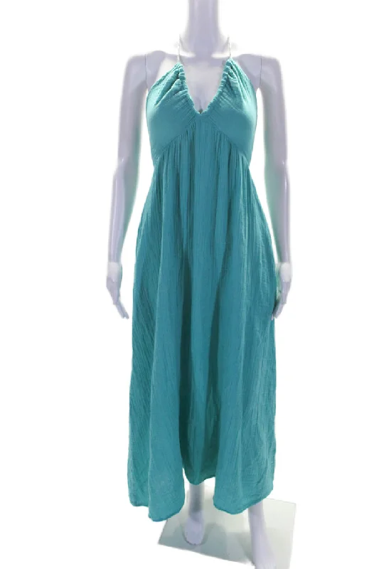 Quick Sale Xirena Womens Cotton Baltic V-neck Halter Sleeveless Chelsea Dress