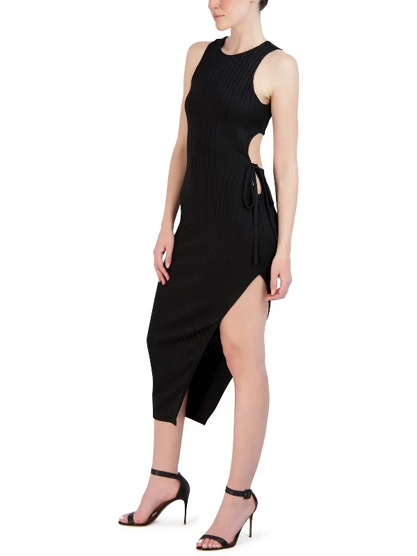 Special Promotion Womens Asymmetric Cut-Out Bodycon Dress