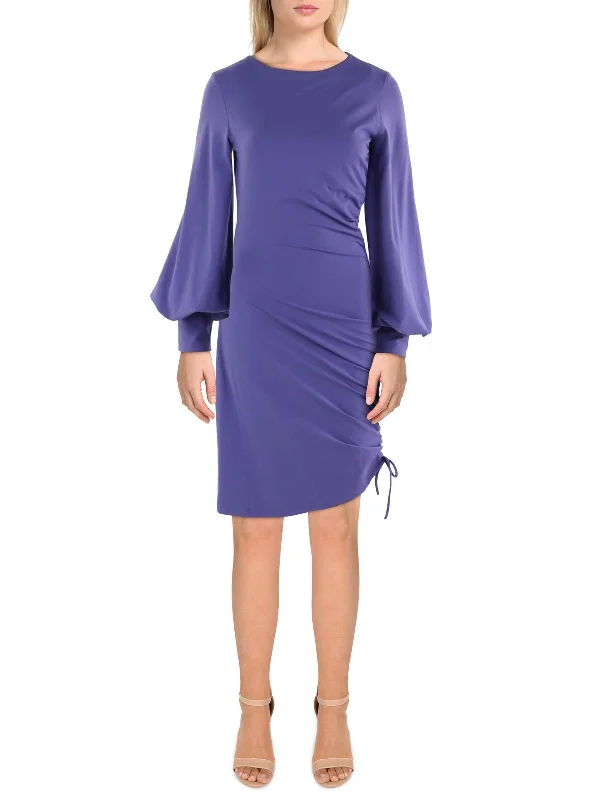 Instant Discount Womens Above Knee Gathered Bodycon Dress