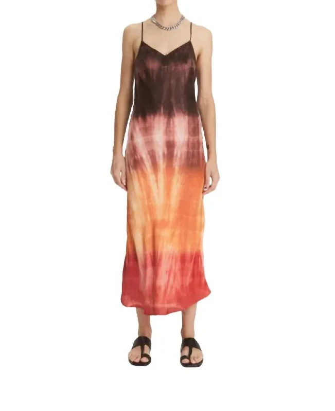 Lowest Prices Tortuguitas Isabel Slip Dress In Brick Ombre