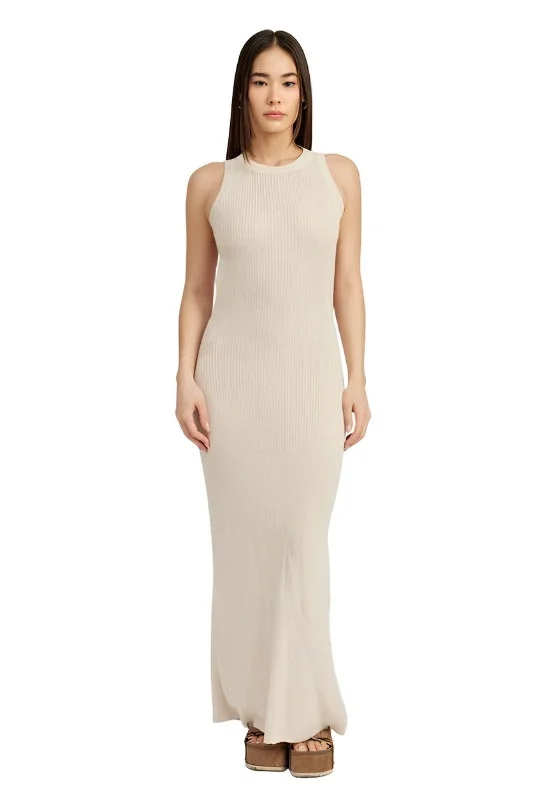 Deal Explosion HALTER NECK MAXI DRESS WITH OPEN BACK