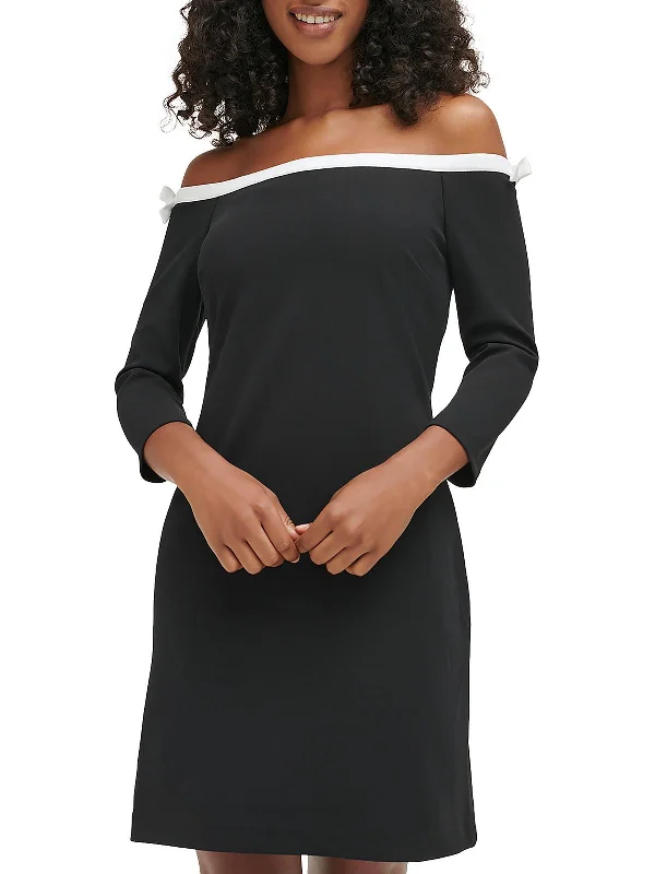 Special Savings Womens Bow Above Knee Bodycon Dress