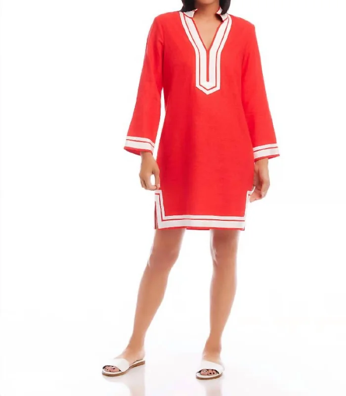 Hot Deal St. Tropez Dress In Dark Orange