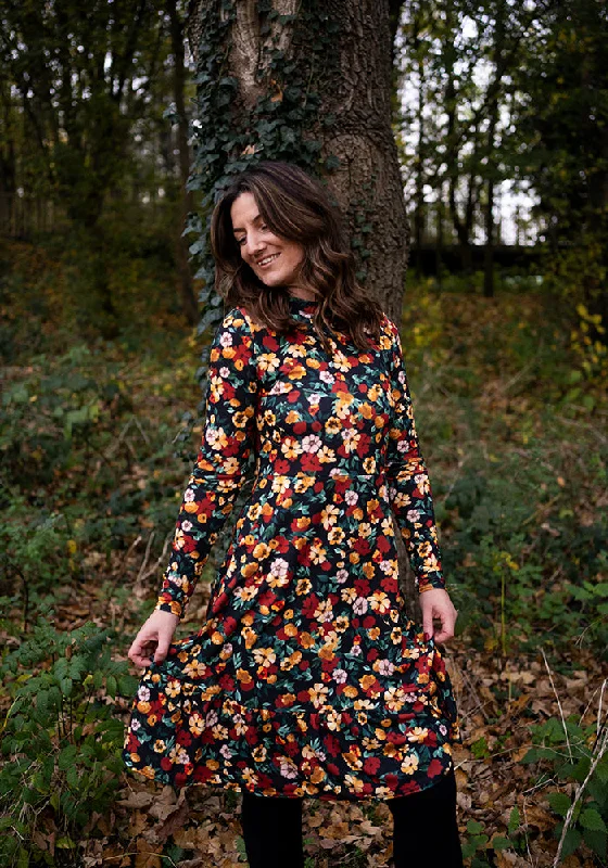 Big Discounts Emerence Ditsy Floral Print Tiered Hem Dress